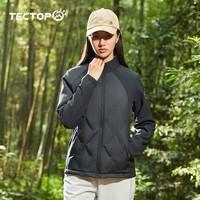 探拓（TECTOP）户外轻薄羽绒服修身保暖羽绒外套 2347234YR 女款经典黑XL