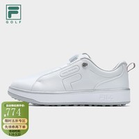 斐乐(FILA)官方男鞋1911 Trainer软钉高尔夫球鞋运动综训鞋-五折 斐乐白-WT 42
