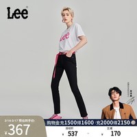 Lee【张凌赫代言】商场同款433修身高腰显瘦黑色女牛仔裤显瘦潮流 黑色（裤长29） 24