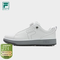 斐乐（FILA）官方斐乐男鞋GF 1911软钉高尔夫球鞋综训鞋男-五折 明亮白/石灰岩-BL 41