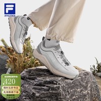 斐乐（FILA）雪狼2+户外鞋女鞋运动鞋跑步鞋抽绳跑鞋-五折 雪白/羊皮纸粉-BS 38.5