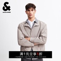 杰克·琼斯（JACK&JONES）男装26年春秋季新款哈灵顿外套男士商务潮流休闲风行政夹克高级感 E12月岩灰 常规 M （175）