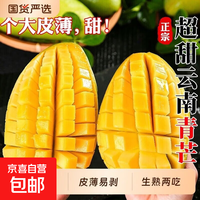正宗云南 大青芒 西双版纳 芒果当季新鲜甜心芒果大芒果  可生吃 带箱5斤净重4.6斤单果100g-300g