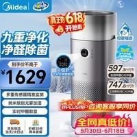 美的（Midea）空气净化器甲醛数显净化无雾加湿器一体 家用除甲醛除异味除烟味除菌消毒除花粉过敏原空气净化机 净化加湿一体