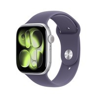 Apple/苹果 Watch S11 智能手表46毫米银色铝金属表壳雾紫色运动型表带S/M 【GPS版】移动补贴