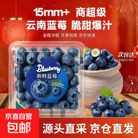 云南高山蓝莓王鲜果当季新鲜现摘花香怡颗甜蓝莓礼盒孕妇水果 品质中果【单果15mm+】 1盒小份装【70g/盒】