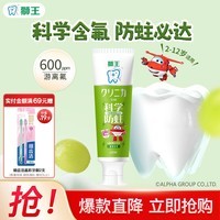 狮王细齿洁儿童牙刷齿力佳儿童牙膏 齿力佳防蛀儿童牙膏葡萄味50g
