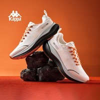 Kappa卡帕男鞋春季运动鞋子男透气新款跑步老爹鞋轻便网面厚底休闲鞋 鹭羽白 42