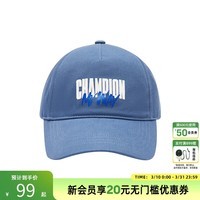 Champion冠军鸭舌帽遮阳男帽旅游帽 音乐主题棒球帽运动休闲风跑步帽子 蓝色 均码