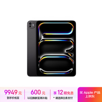 Apple/苹果 iPad Pro13英寸M4芯片 2024年新款平板电脑(256G WLAN版/MVX23CH/A)深空黑色