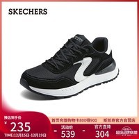 斯凯奇（Skechers）时尚休闲板鞋177725 黑色/白色/BKW 36 