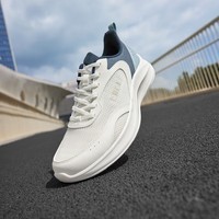 361°网面男鞋情侣透气复古文化鞋休闲运动鞋女 【男】羽毛白/水雾蓝2249F-1 42