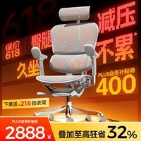 Ergonor保友金豪E2/金豪E2 Pro 高端人体工学椅 电脑椅办公椅家用电竞椅 【金豪E2 Pro】银白网 整椅发货 送货上门