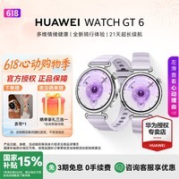 华为(HUAWEI)手表 WATCH GT 6 41mm【国补15% | 咨询客服更优惠】血氧健康呼吸监测长续航手表【华为官方授权】 流光紫 41mm氟胶表带