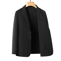 凡客诚品夏季超薄休闲西服套装商务正装新款高级感 黑色 M
