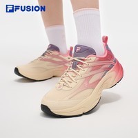 FILA FUSION斐乐潮牌女鞋LIGHT未来潮鞋光迹鞋跑步鞋 印第安黄/灰紫-GG 35.5