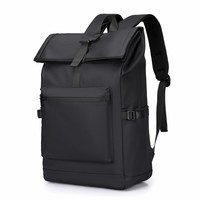 ThinkPlus联想书包男士背包旅行包出差电脑包大学生双肩包新款初高中生轻便 黑色【时尚扩容款】