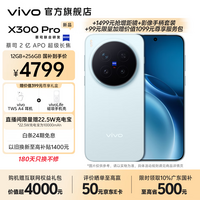 vivo X300 Pro 蔡司2亿APO超级长焦 蓝图自研影像双芯 5年持久流畅OriginOS 6 直屏拍照手机 新品 国补 自在蓝 12GB+256GB 官方标配