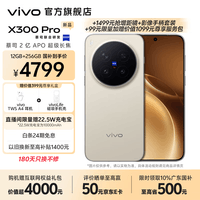 vivo X300 Pro 蔡司2亿APO超级长焦 蓝图自研影像双芯 5年持久流畅OriginOS 6 直屏拍照手机 新品 国补 旷野棕 12GB+256GB 官方标配