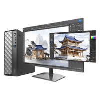 联想瑞天500 商用办公台式电脑台式机主机(酷睿Ultra5 125H 16G DDR5 512G SSD win11)23.8英寸