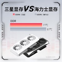 讯景（XFX）AMD RADEON RX 9060 XT 海外版pro V3 16GB 白色 三星显存 全新电竞游戏智能学习台式电脑独立显卡