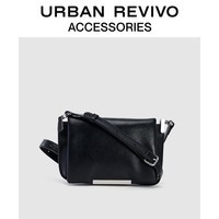 UR秋季款女士柔软云朵单肩斜挎包UAWB40334 黑色