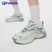斐乐(FILA)FUSION 潮牌RING跑步鞋2025春新款女鞋轻便透气休闲鞋 满天星黄/奶绿-BM 36