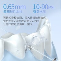 博皓(prooral)冲牙器牙齿冲洗器家用便携式洗牙器洁牙器水牙线牙垢去除器预防牙结石 送男女朋友父母礼物 F38 象牙白