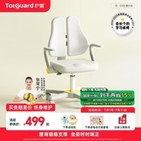 护童（Totguard）儿童学习椅写字椅小学生家用可升降调节靠背座椅升降椅电脑椅脚踏 G102_银沙灰