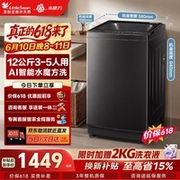 小天鹅(LittleSwan)【价保618】波轮洗衣机全自动家用 12KG大容量 水魔方 直驱变频 以旧换新 京东自营