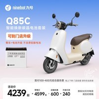 九号(Ninebot)Q85c智能焕新碳晶电池套装【整车+电池升级 不含原铅酸电池】门店自提 到门店选颜色