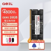GEIL金邦 笔记本内存条 DDR5 笔记本电脑内存条 第五代内存条 5600 5200 4800 MHZ 运行内存 笔记本 16G DDR5-4800