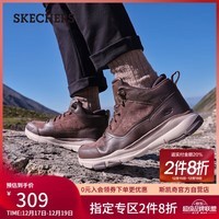 斯凯奇（Skechers）男鞋秋冬中高帮休闲鞋户外百搭增高男靴运动鞋工装靴65731