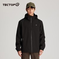 探拓(TECTOP)冲锋衣 男三合一抓绒内胆保暖防寒服 277 男款黑色 XL
