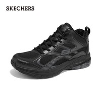 斯凯奇（Skechers）秋冬新款男时尚休闲运动鞋保暖复古风格厚底缓震老爹鞋8790356 全黑色/BBK 41.5