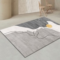 KAYE地毯客厅免洗加厚家用茶几沙发垫大尺寸卧室房间轻奢高级感床边毯 LUX-T24 120x160 cm【卧室床边毯】