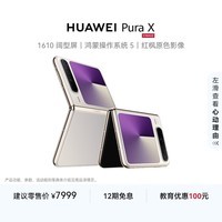 HUAWEI Pura X 12GB+512GB月影灰 1610阔型屏 鸿蒙操作系统5红枫原色影像 折叠屏手机 华为鸿蒙智能手机
