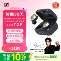 森海塞尔（Sennheiser）【宋威龙同款】MOMENTUM真无线4代蓝牙耳机 特别设计版曜金黑 适用苹果华为 中秋礼物