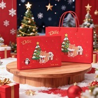 德芙心语13粒圣诞礼盒休闲零食糖果大礼包进口巧克力伴手礼礼物A 红色圣诞礼盒【1盒】