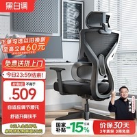 黑白调P5双背-Ultra人体工学椅电脑椅子办公椅人工力学椅电竞椅国家补贴