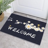 季象入户门地垫家用进门防滑垫子玄关门口脚垫免洗轻奢简约门垫可定制 小雏菊 40x60 cm
