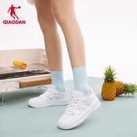 乔丹（QIAODAN）女鞋板鞋新品小白鞋潮流休闲鞋百搭运动鞋 乔丹白 37