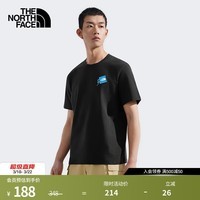 北面（The North Face）速干衣短袖T恤户外舒适透气春夏新款男款TheNorthFace|8D7C JK3/宇宙黑 XL /180