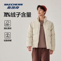 斯凯奇圣诞礼物男女同款防污防油防沾水冬季保暖御寒立领羽绒服L424U296