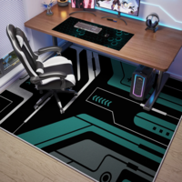 KAYE电竞房地毯客厅男生隔音电脑椅垫子大面积全铺免洗可擦卧室床边毯 SJR-Y联动星际电竞 120X160cm