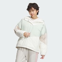 阿迪达斯adidas女冬季常规款鸭绒530蓬白色连帽羽绒服  IU4783 XL