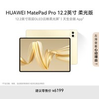 HUAWEI MatePad Pro 12.2英寸柔光版华为平板电脑双层OLED云晰柔光屏办公创作学习 16+1TB WIFI 流金