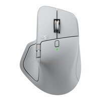 罗技（Logitech）大师系列 MX Master 4 高性能无线蓝牙鼠标  办公鼠标 静音鼠标  升级款 浅灰 带无线接收器