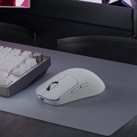 SKN应龙三模无线鼠标  PAW3950传感器 轻量化人体工学设计 电竞游戏有线/2.4G双8K回报率自研网页驱动 应龙S-天空白【PAW3395】