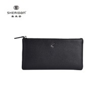 Sheridan喜来登 男士钱包长款 头层牛皮钱包男青年钱夹皮夹男送男友老公父情人节礼物 黑色